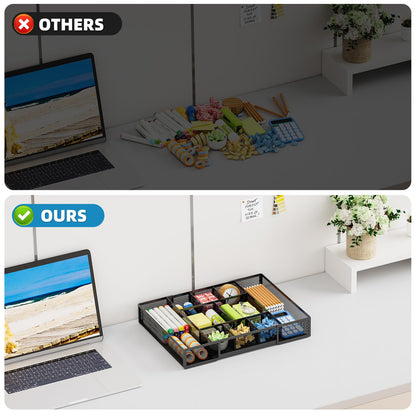 Expandable Drawer Organizer with Adjustable Compartments