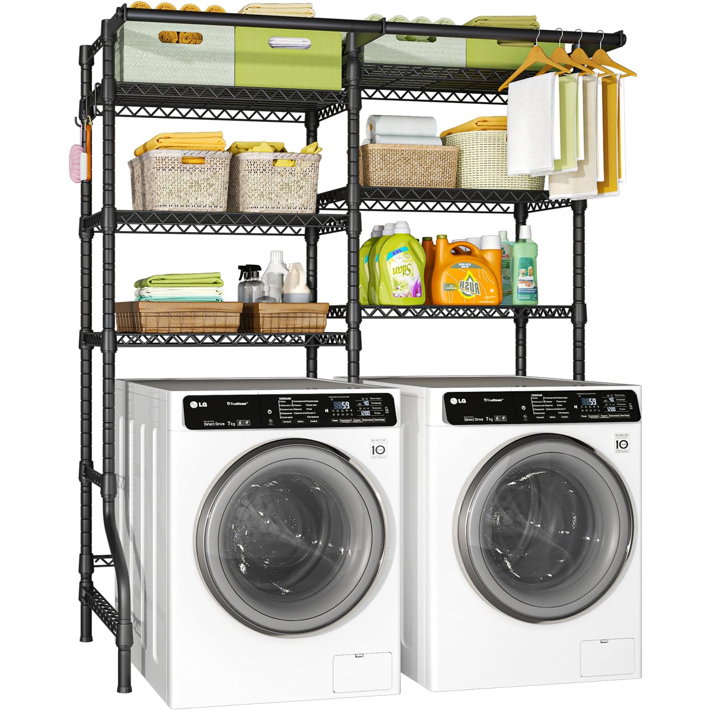 6-Tier Over Washer Dryer Storage Shelf