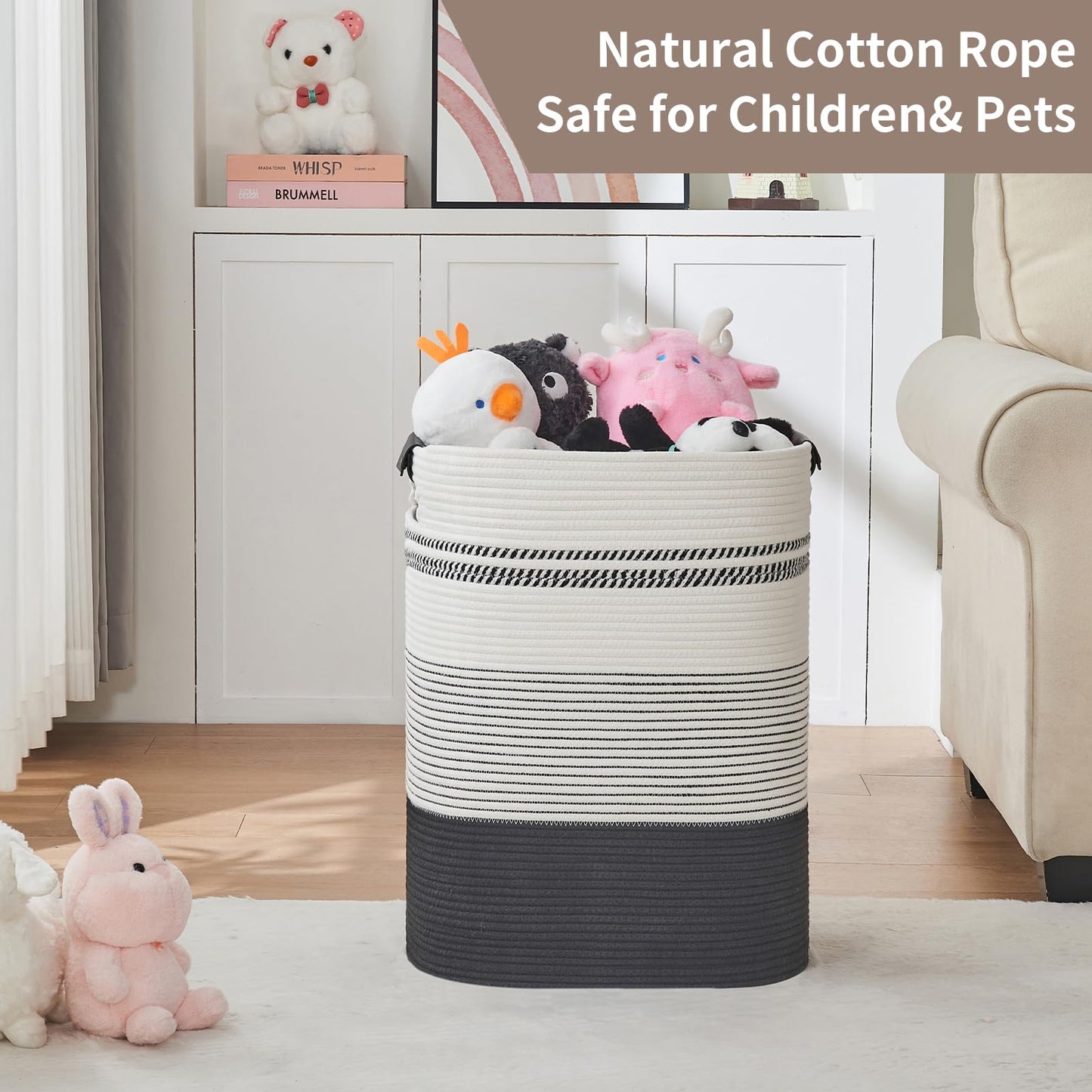 Large Laundry Basket with Handles