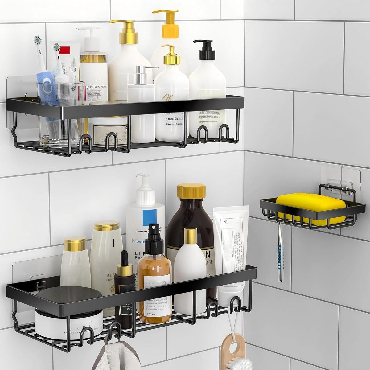 Self Adhesive Shower Caddy Shelf Organizer
