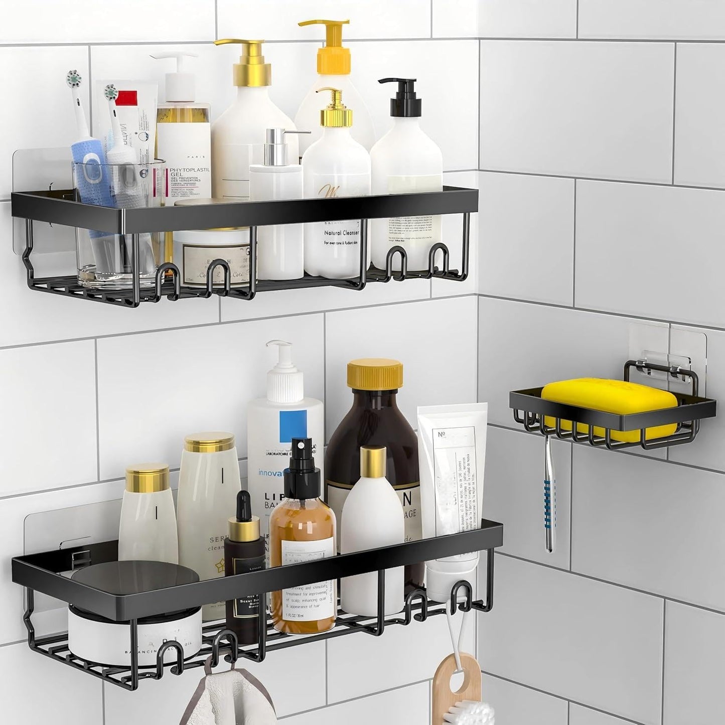 Self Adhesive Shower Caddy Shelf Organizer