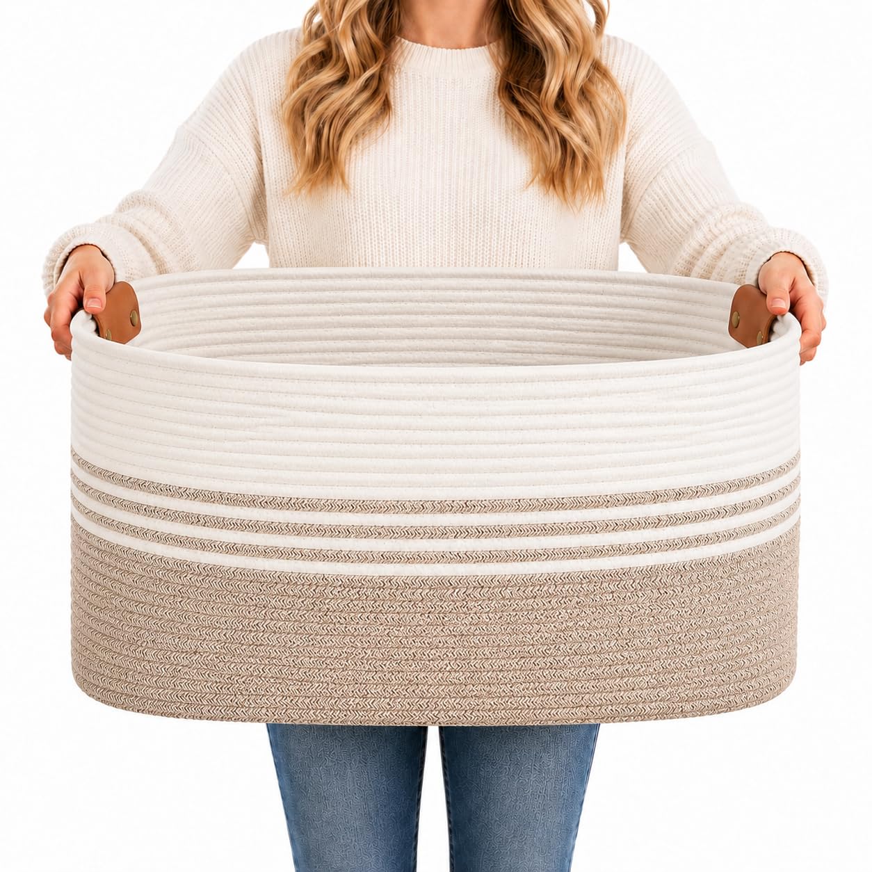 Large Laundry Basket with Handles