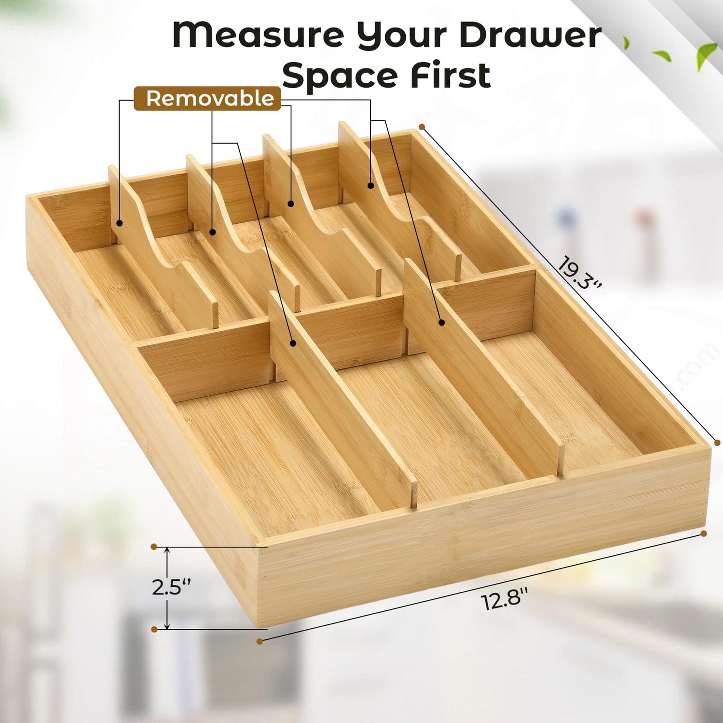 Fabsome Silverware Drawer Organizer