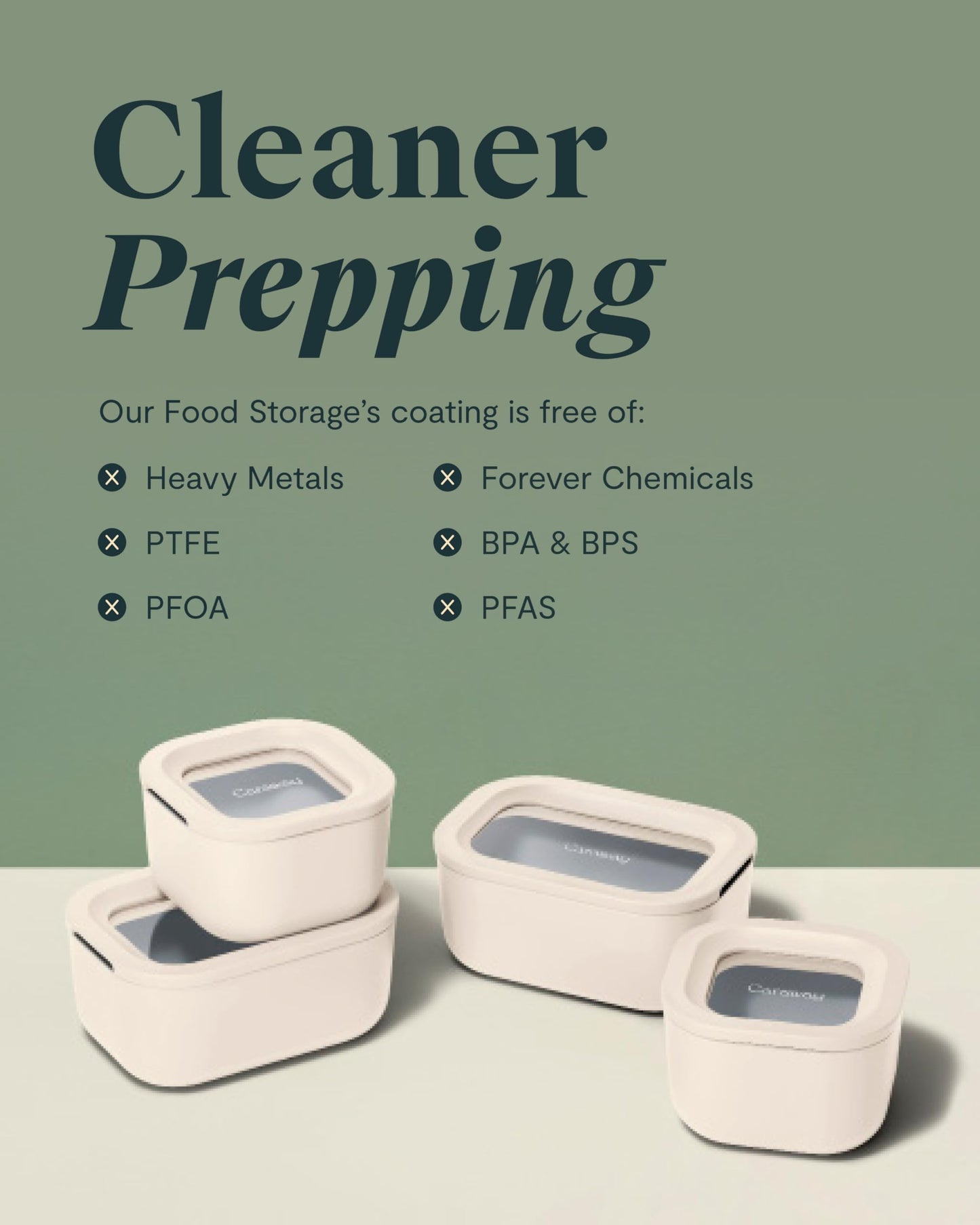 Glass Food Storage Set with Lids