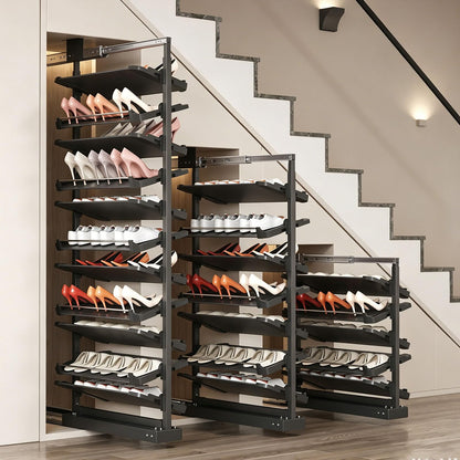 Adjustable Pull Out Shoe Rack Organizer