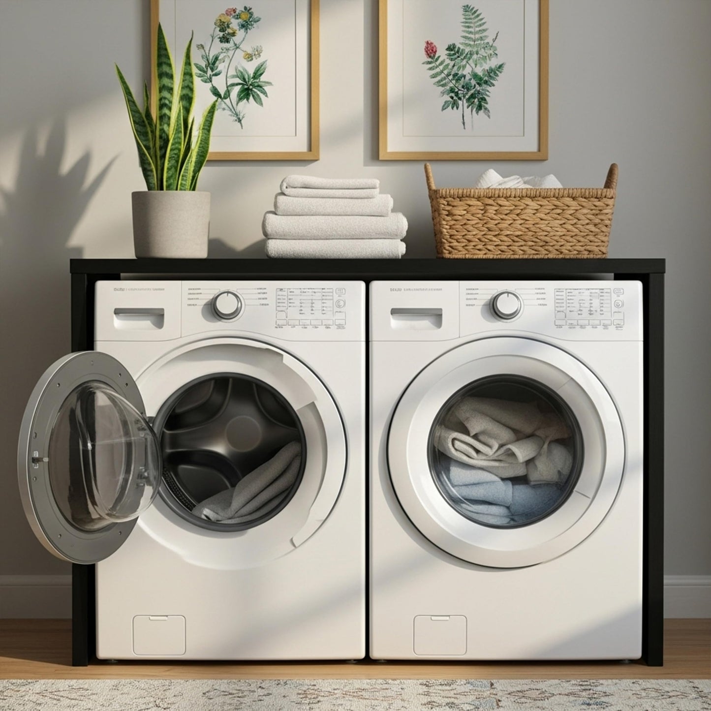 Over Washer Dryer Storage Shelf Organizer