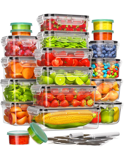 Food Storage Containers Set for Kitchen Organization