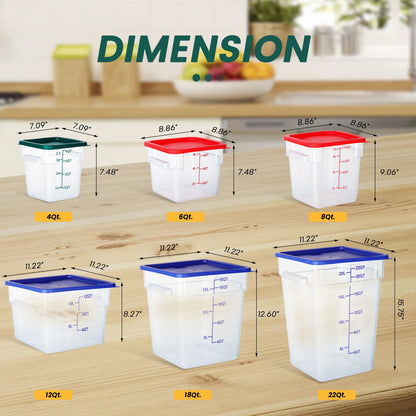 Food Storage Container Set with Lids