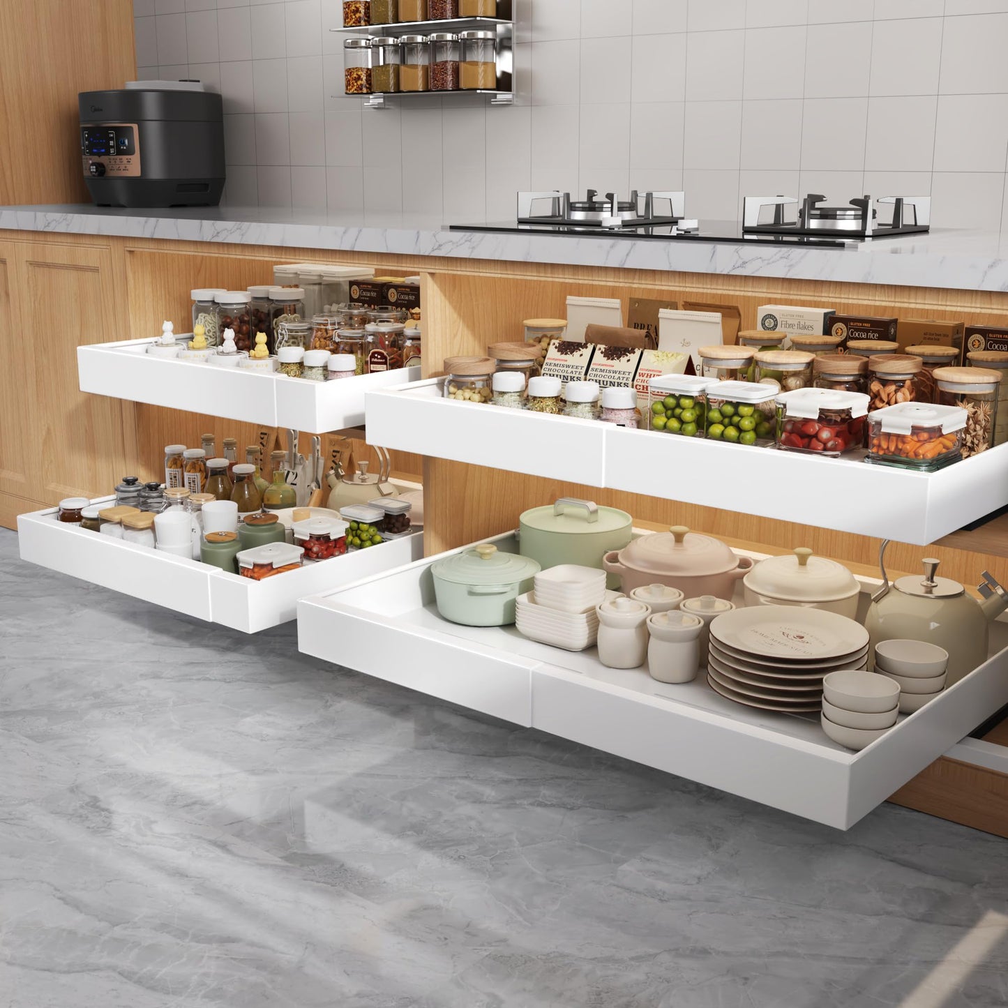 Pull Out Cabinet Organizer Drawer