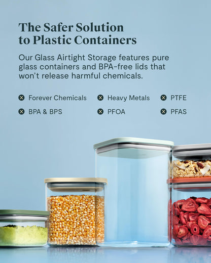 Glass Airtight Food Storage Containers with Lids