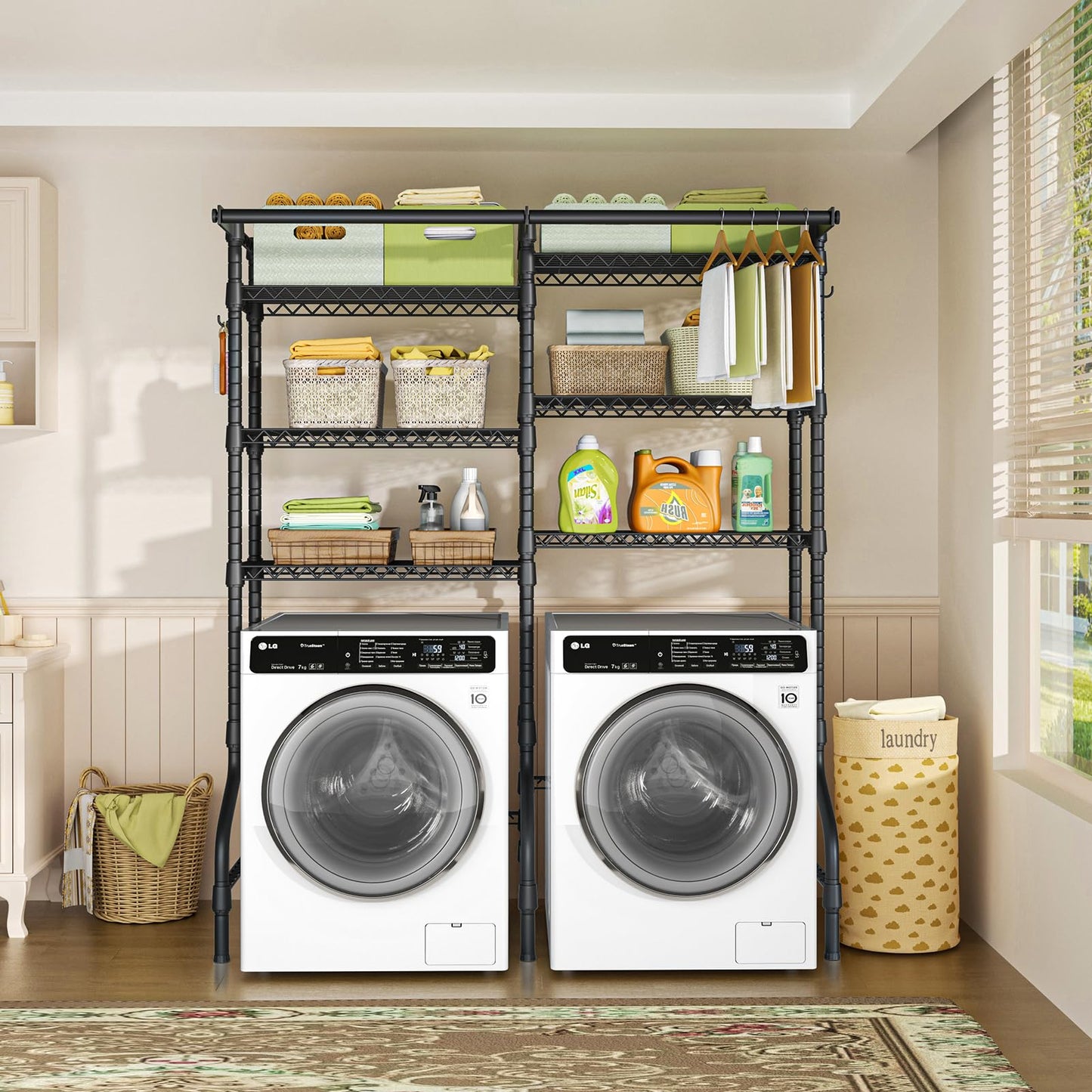 6-Tier Over Washer Dryer Storage Shelf