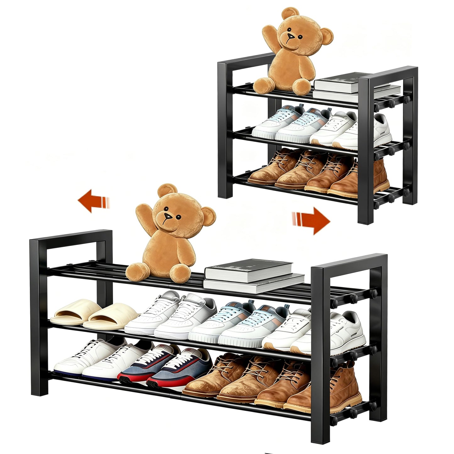 Shoe Rack Organizer for Entryway Storage