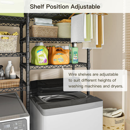 6-Tier Over Washer Dryer Storage Shelf