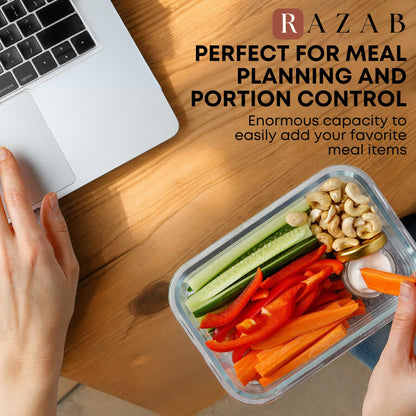 Glass Food Storage Containers Set with Lids