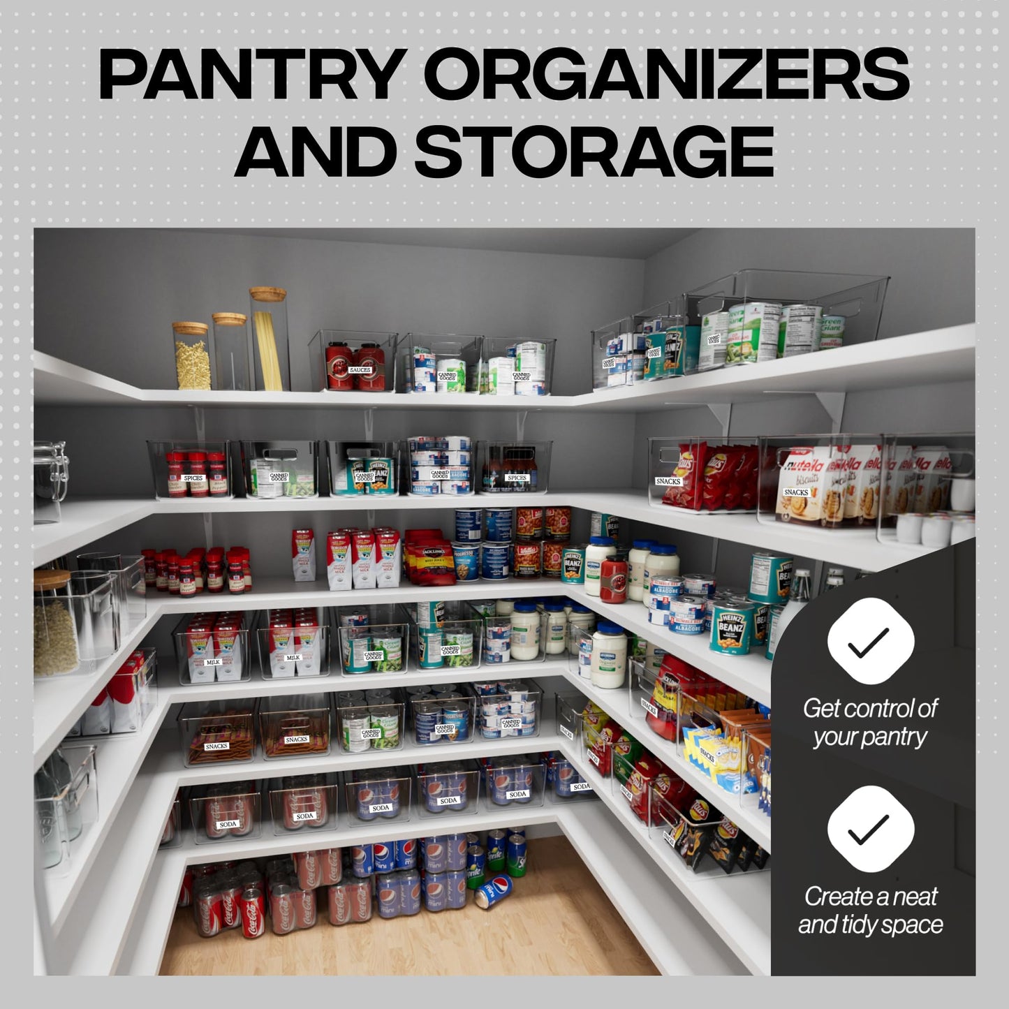 Clear Storage Bins for Home Organization