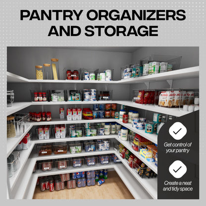 Clear Storage Bins for Home Organization