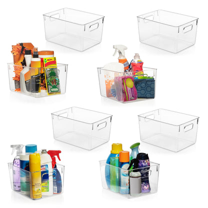 Clear Storage Bins for Home Organization
