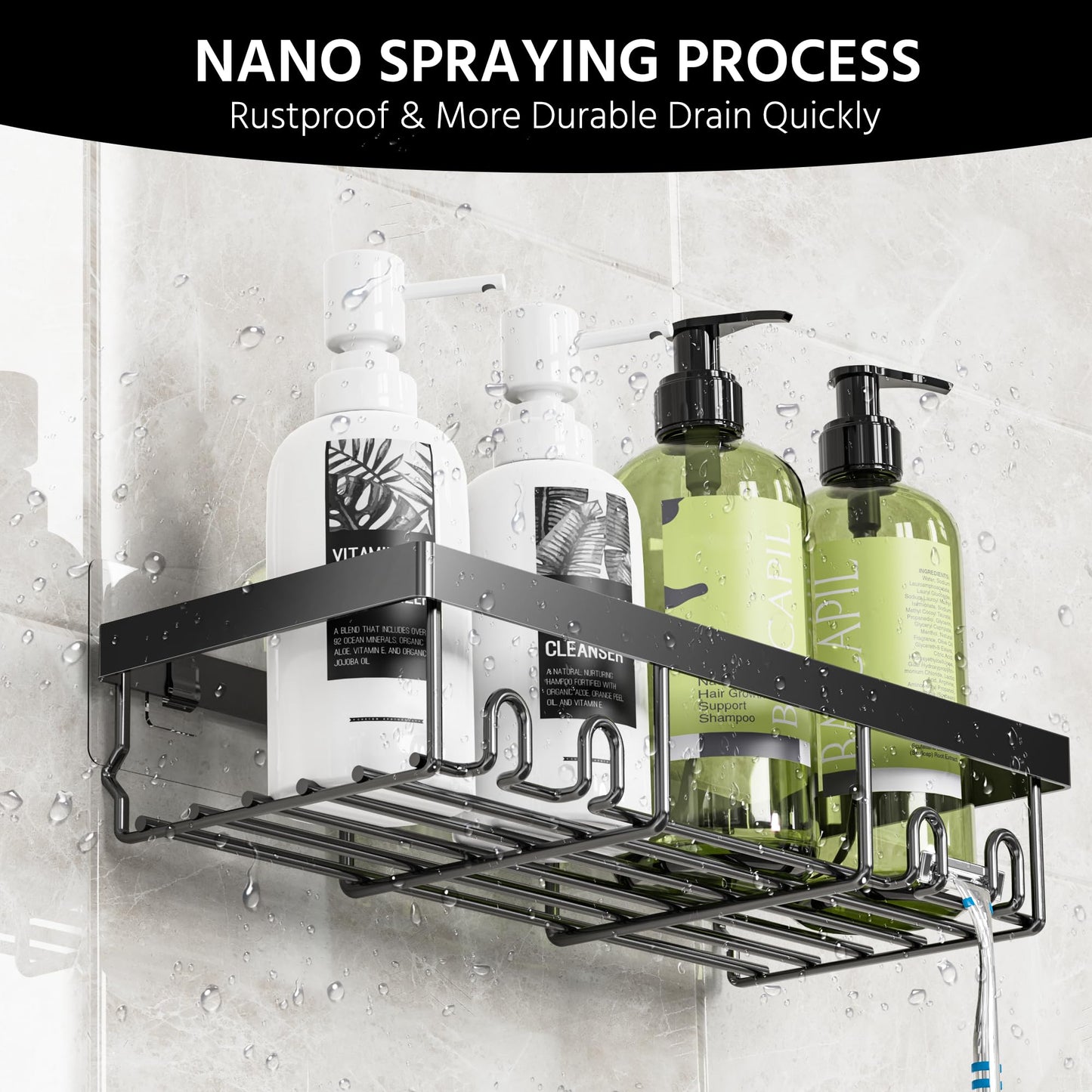 Self Adhesive Shower Caddy Shelf Organizer