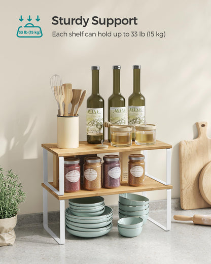 Kitchen Cabinet Organizer Shelf Set