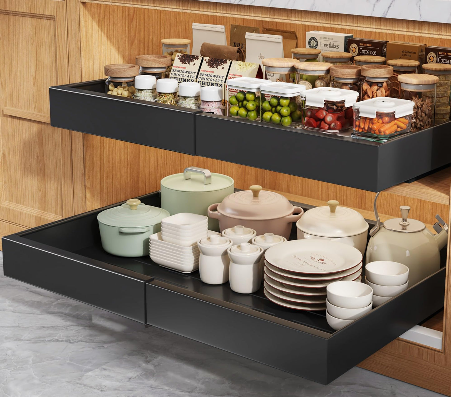 Pull Out Cabinet Organizer Drawer