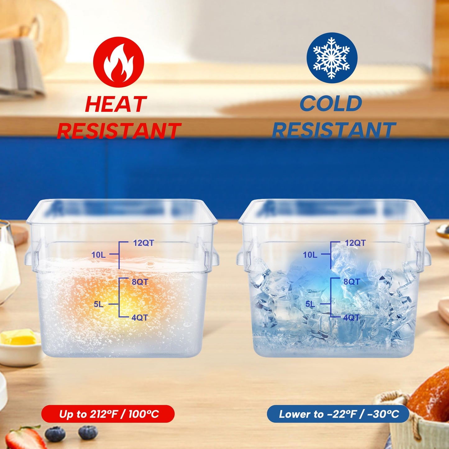 Food Storage Container Set with Lids
