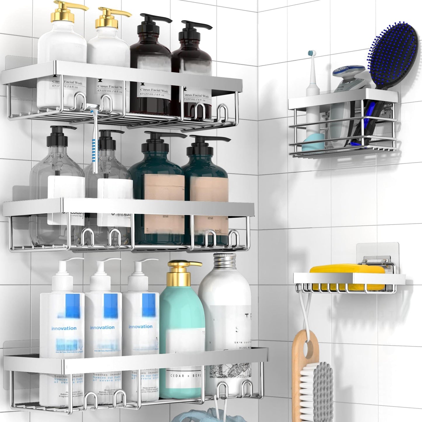 Self Adhesive Shower Caddy Shelf Organizer