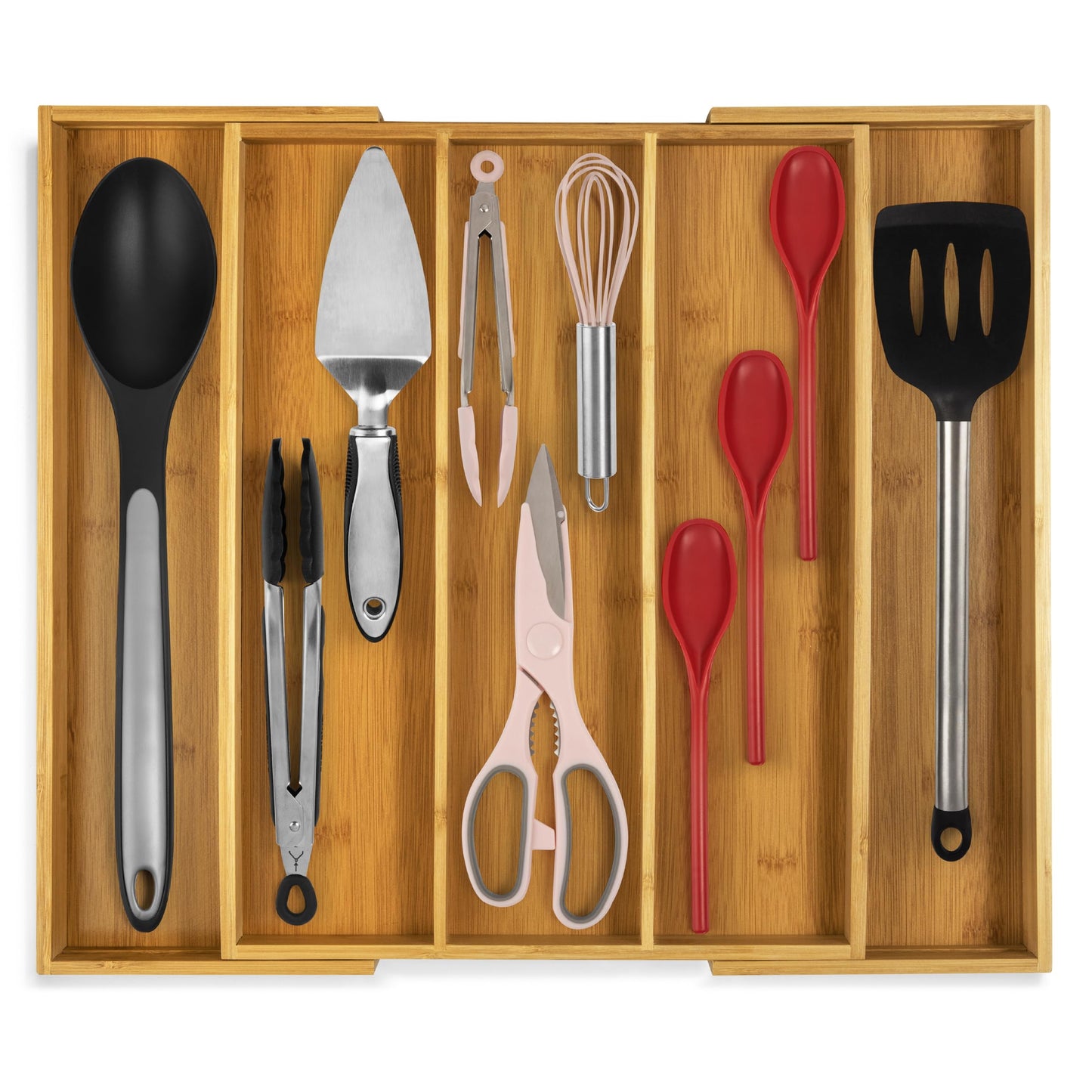 Purawood Bamboo Drawer Organizer