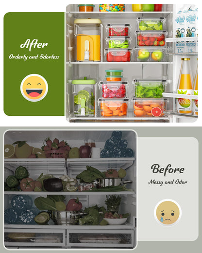 Food Storage Containers Set for Kitchen Organization