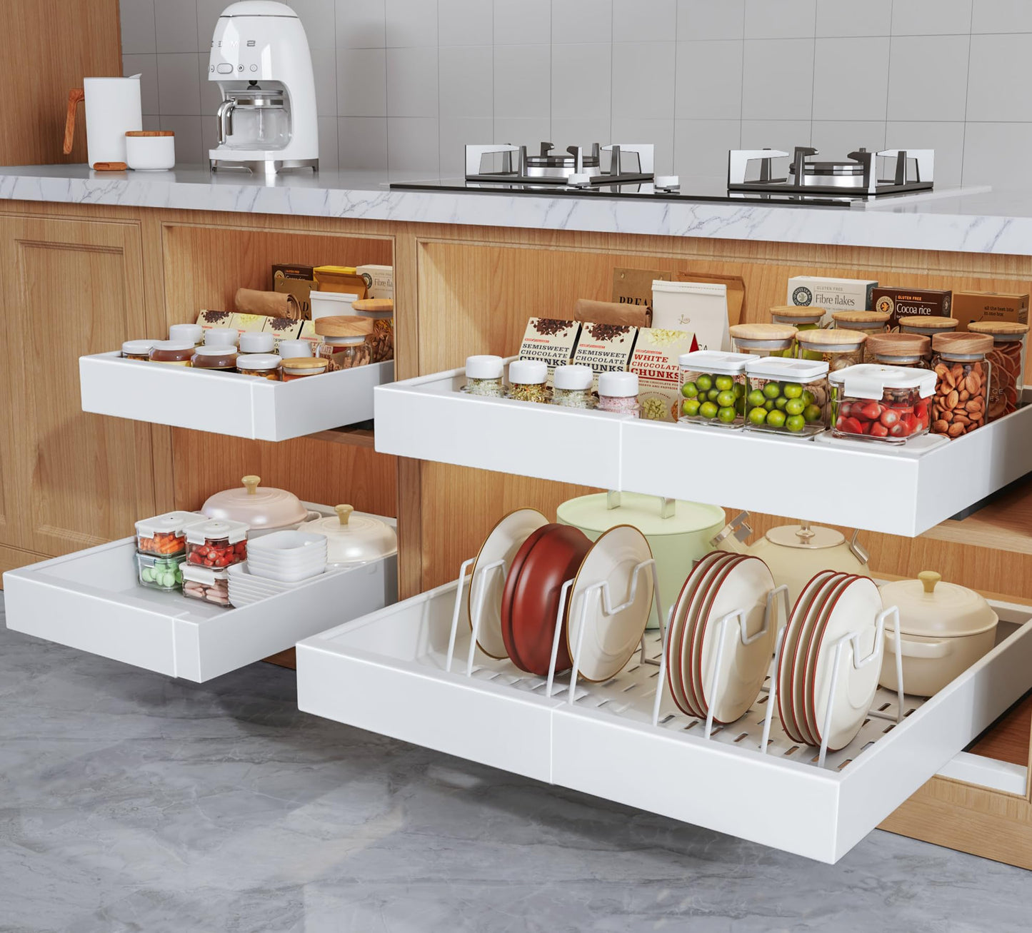 Pull Out Cabinet Organizer Drawer