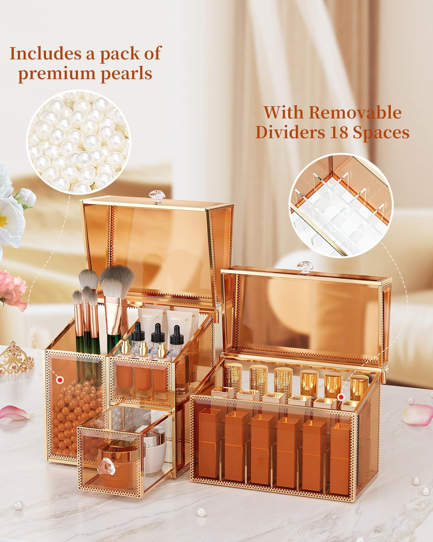 Multi-Functional Cosmetic Display Organizer