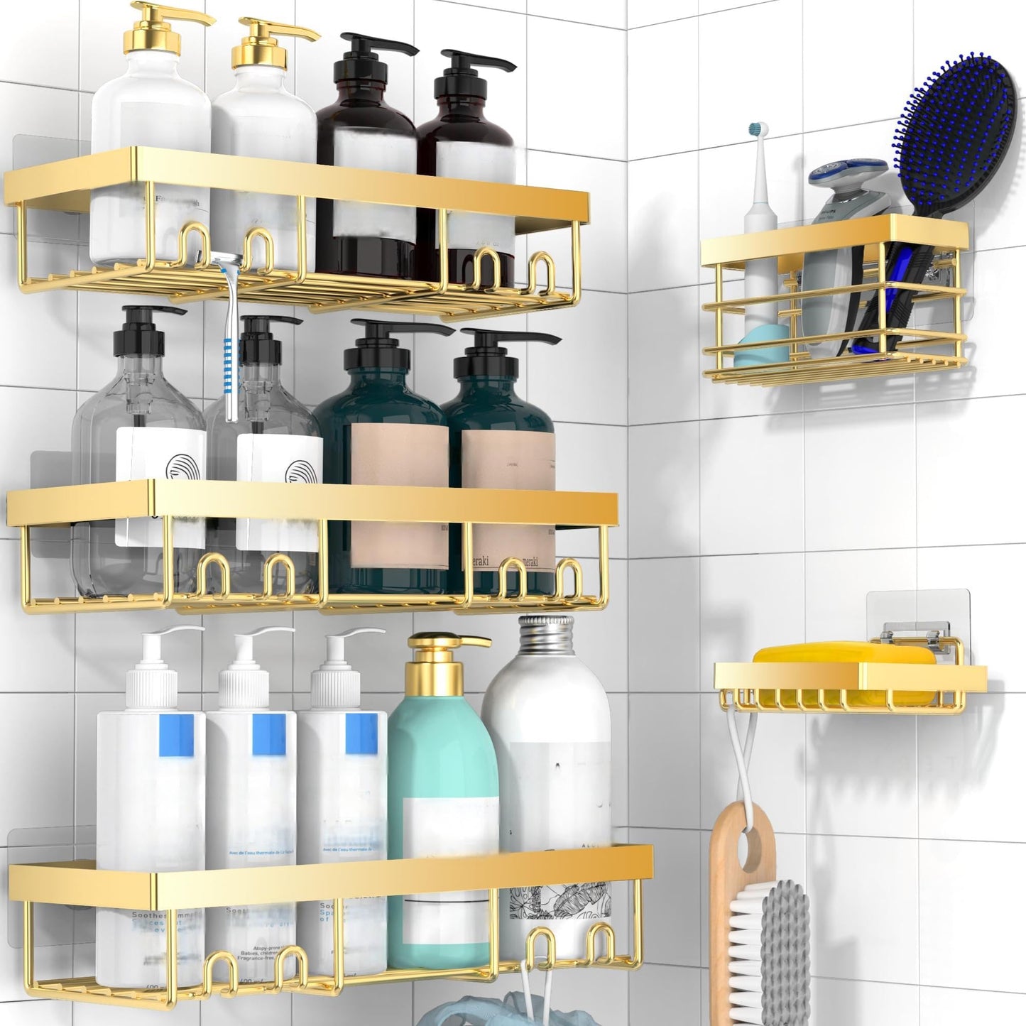 Self Adhesive Shower Caddy Shelf Organizer