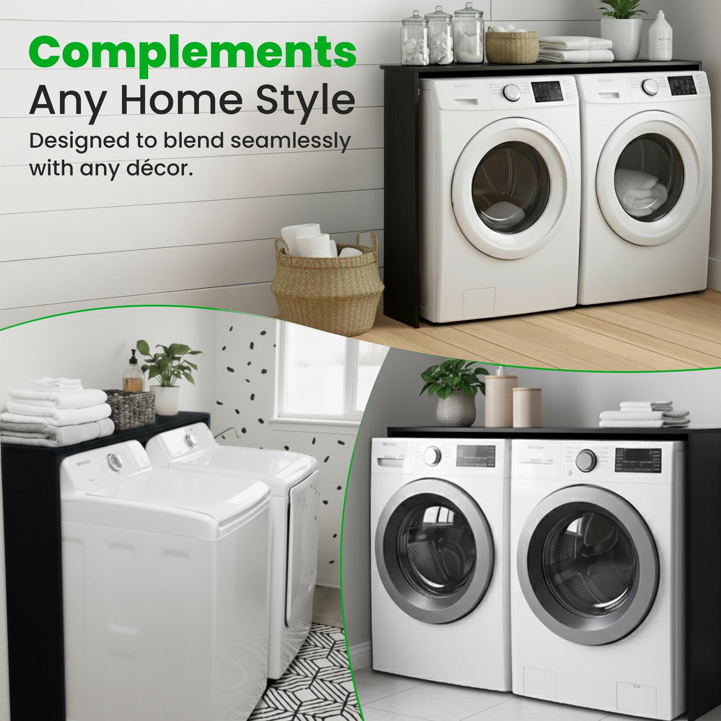 Over Washer Dryer Storage Shelf Organizer