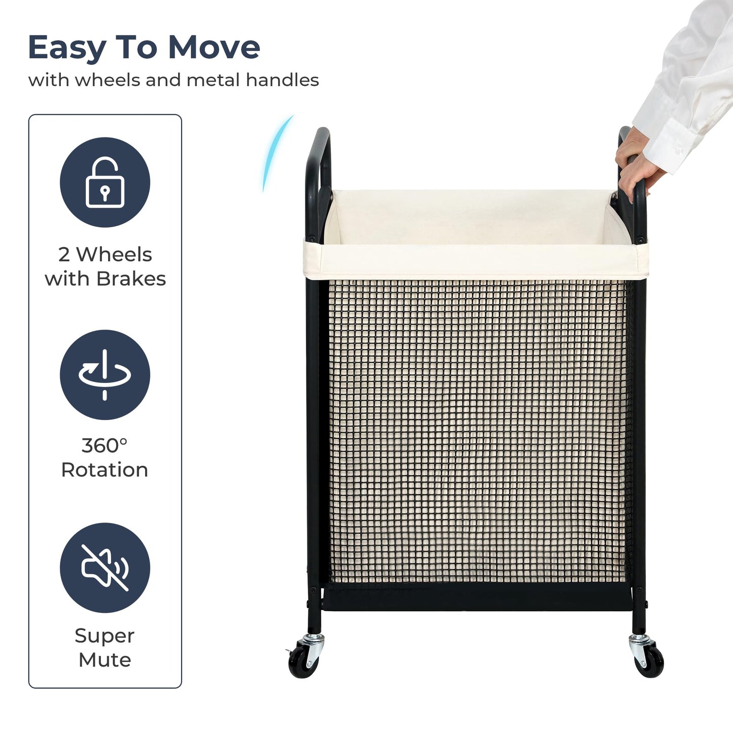 Laundry Hamper with Removable Bag