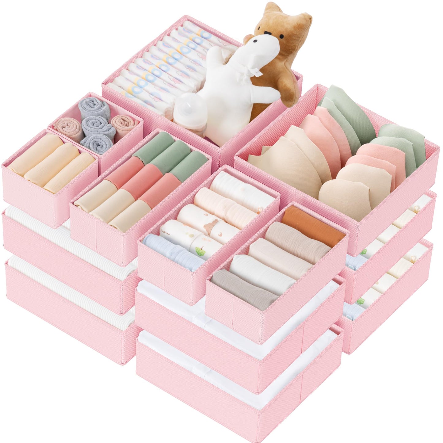 Criusia 10 Pack Drawer Organizer Clothes
