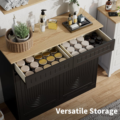 Double Tilt Out Laundry Hamper Cabinet